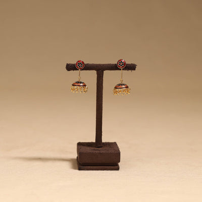 Handcrafted paka meenakari jhumki earrings 57