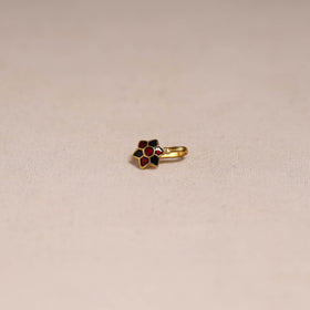 Handcrafted paka meenakari nosepin 163