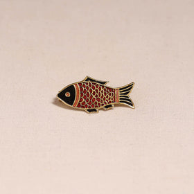 Handcrafted paka meenakari saree pin 205