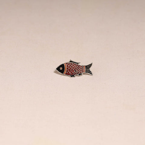 Handcrafted paka meenakari saree pin 208