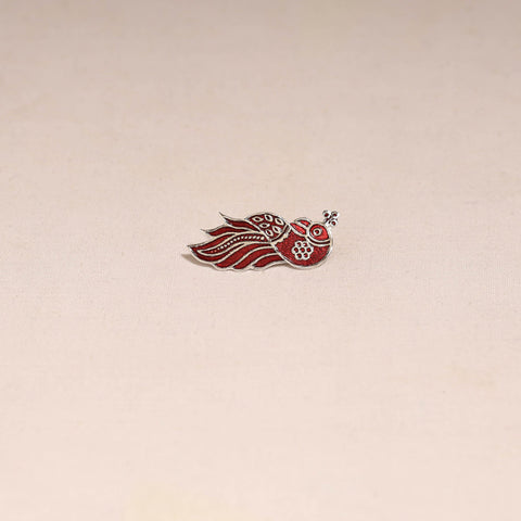 Handcrafted paka meenakari saree pin 218