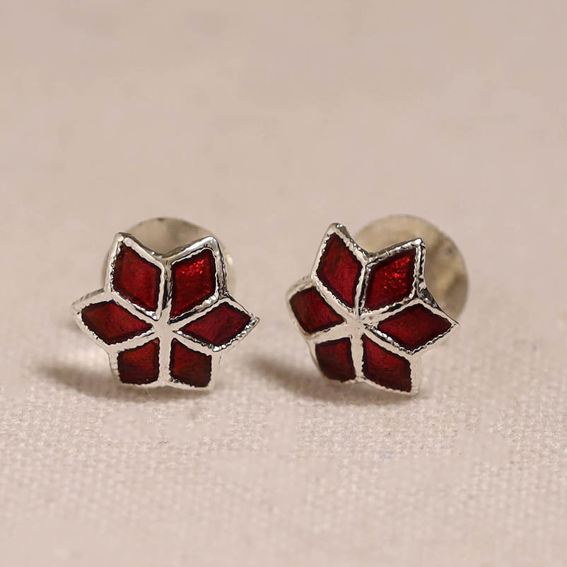 Handcrafted paka meenakari stud earrings 20