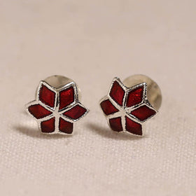 Handcrafted paka meenakari stud earrings 20
