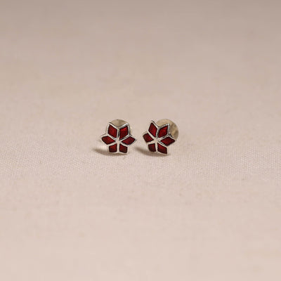 Handcrafted paka meenakari stud earrings 20