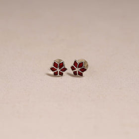 Handcrafted paka meenakari stud earrings 20
