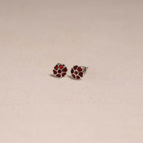 Handcrafted paka meenakari stud earrings 24