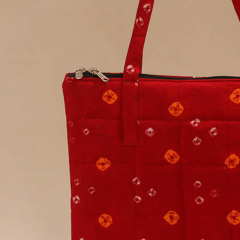 Handcrafted quilted handbag 10