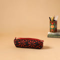 Handcrafted quilted pencil pouch 01