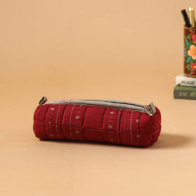 Handcrafted quilted pencil pouch 01
