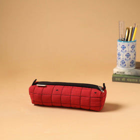 Handcrafted quilted pencil pouch 01