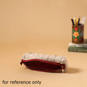 Handcrafted quilted pencil pouch 01