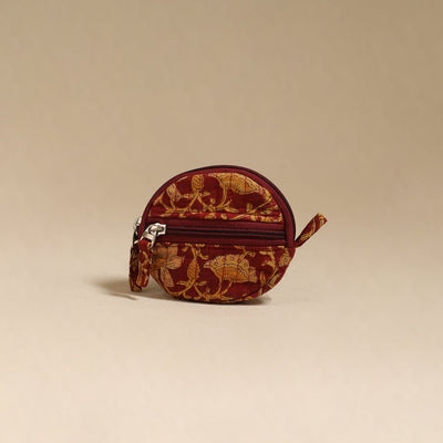 Red - handcrafted quilted sanganeri block printed fabric