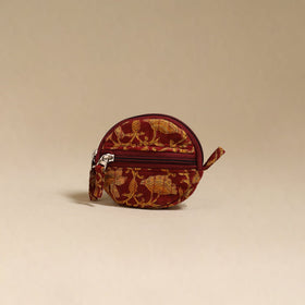 Red - handcrafted quilted sanganeri block printed fabric