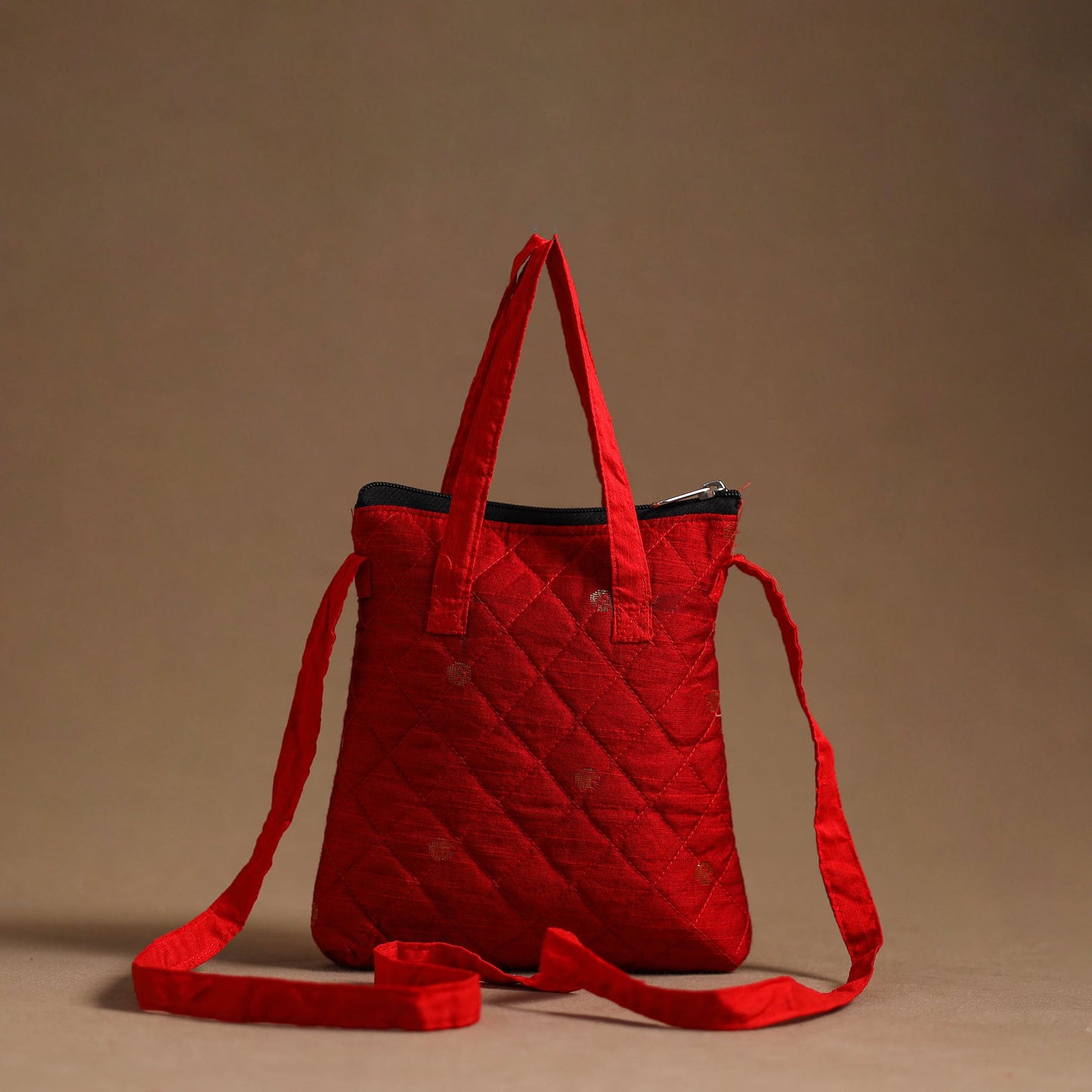  Handcrafted Quilted Silk Sling Bag 33 