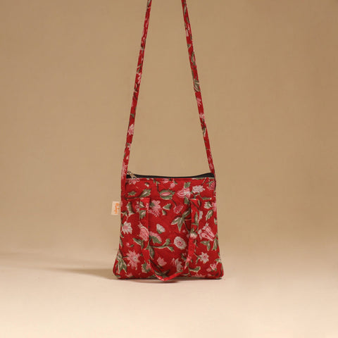 Handcrafted quilted sling bag 04