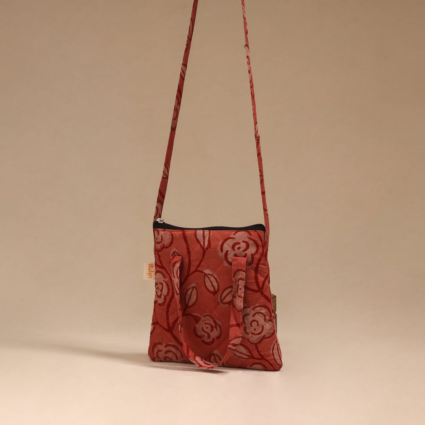 Handcrafted quilted sling bag 25
