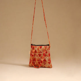 Handcrafted quilted sling bag 31