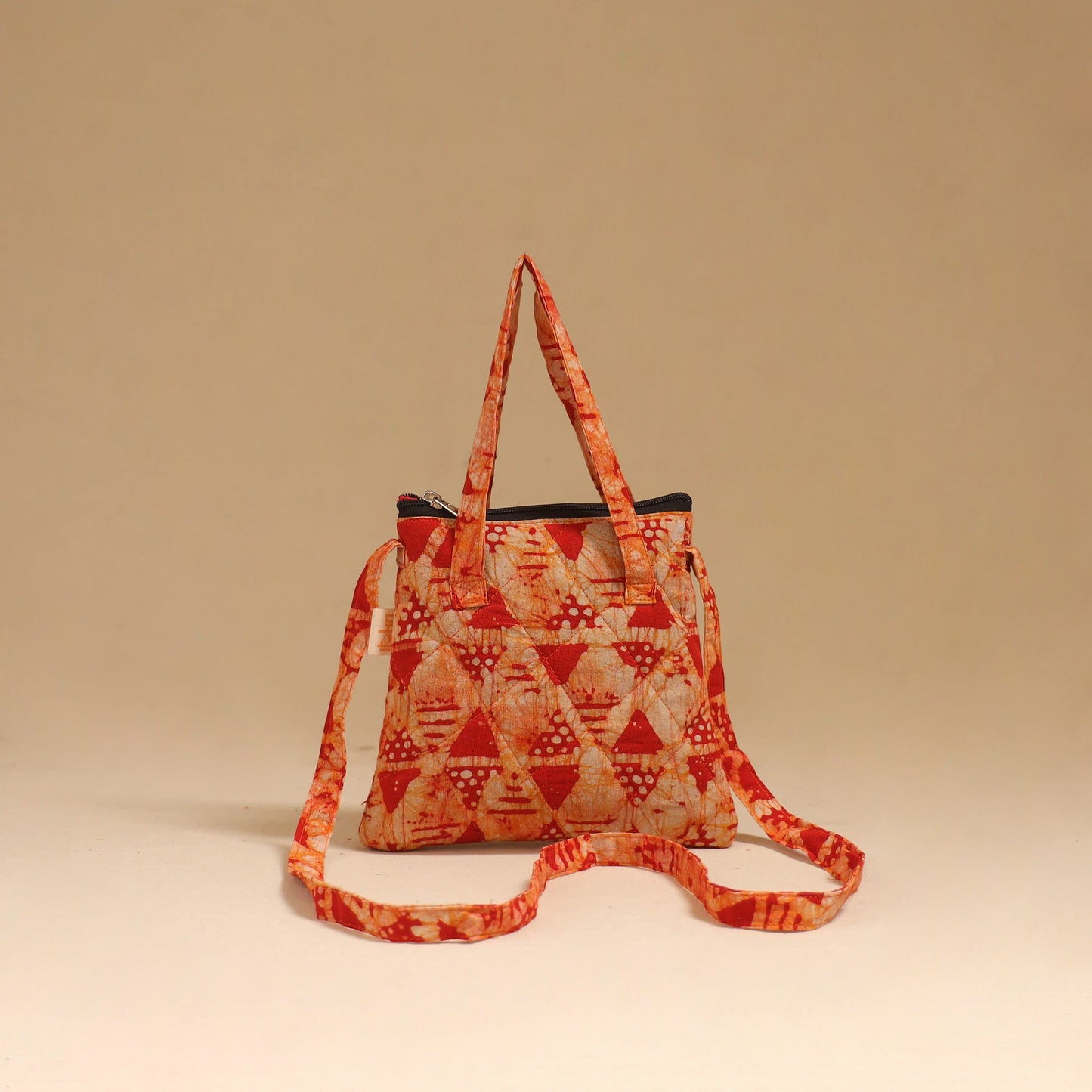 Handcrafted quilted sling bag 31