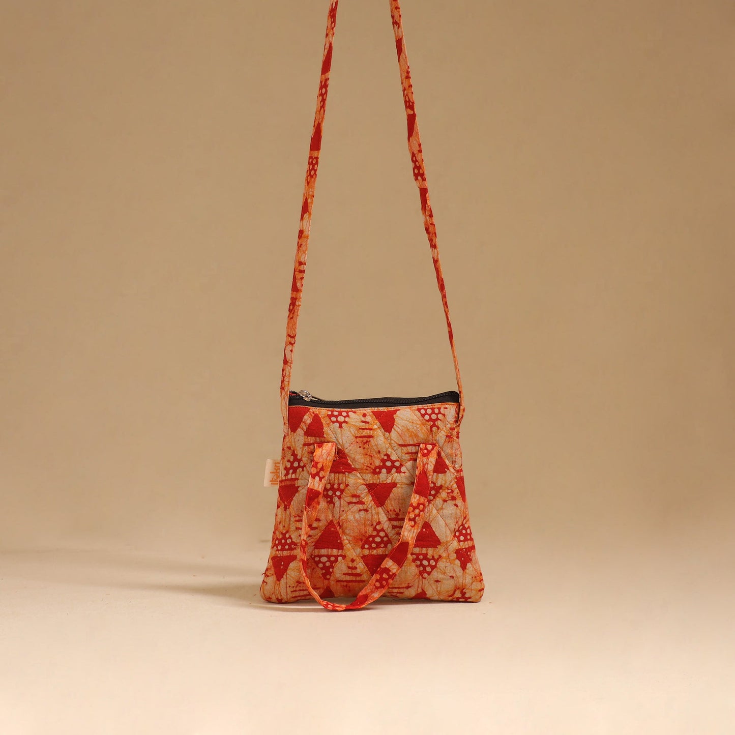 Handcrafted quilted sling bag 31