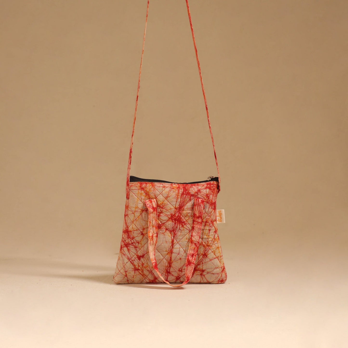 Handcrafted quilted sling bag 34