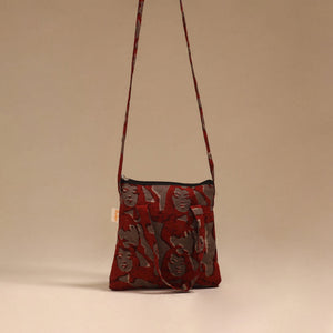 Handcrafted quilted sling bag 44