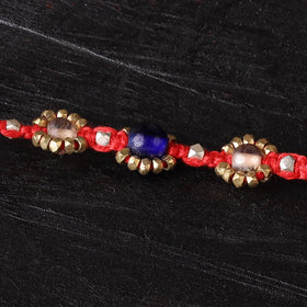 Handcrafted tribal dokra brass thread rakhi 31