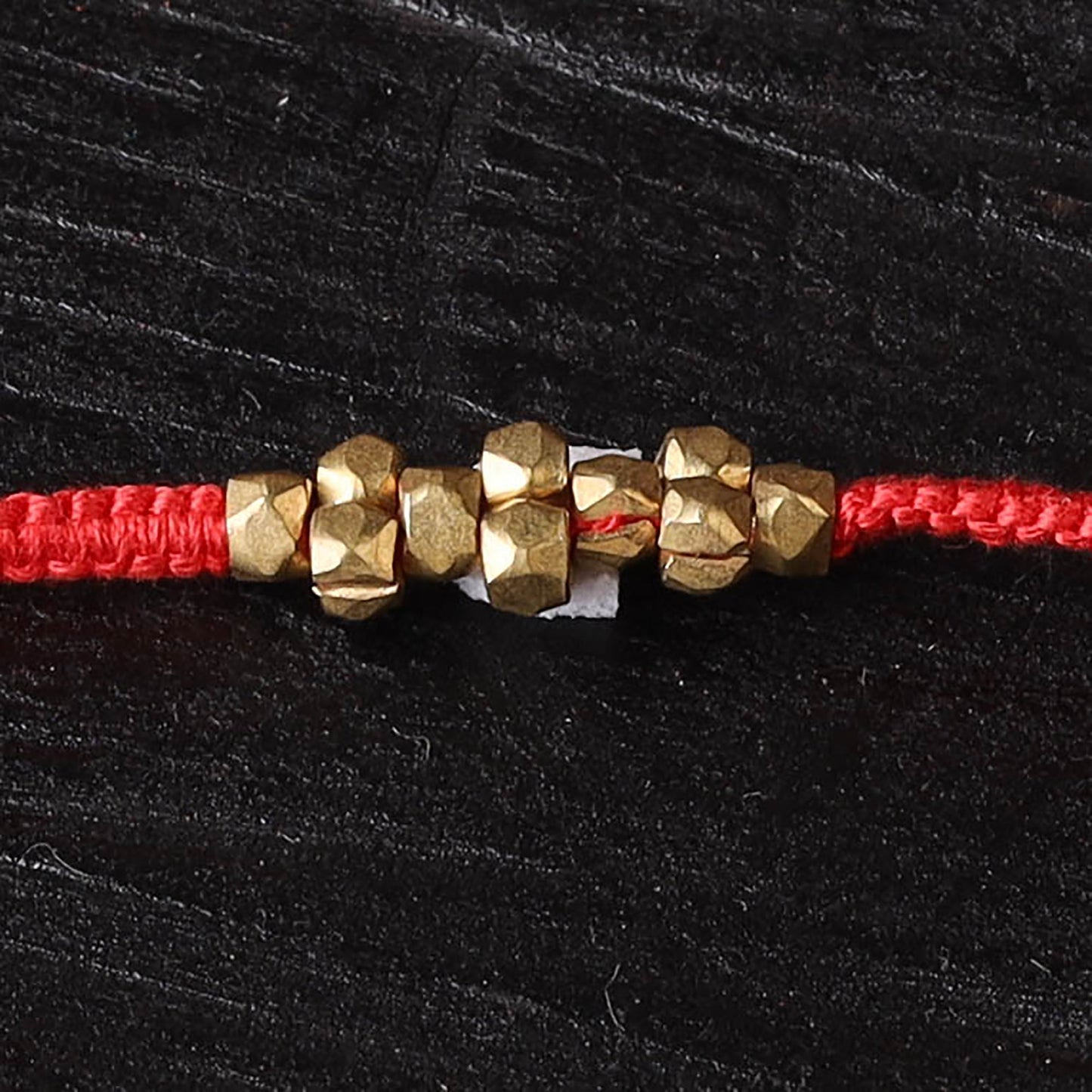 Handcrafted tribal dokra brass thread rakhi 42