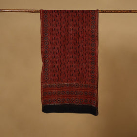 Handloom chanderi silk natural dyed stole 01 - handcrafted