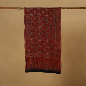 Handloom chanderi silk natural dyed stole 09 - handcrafted