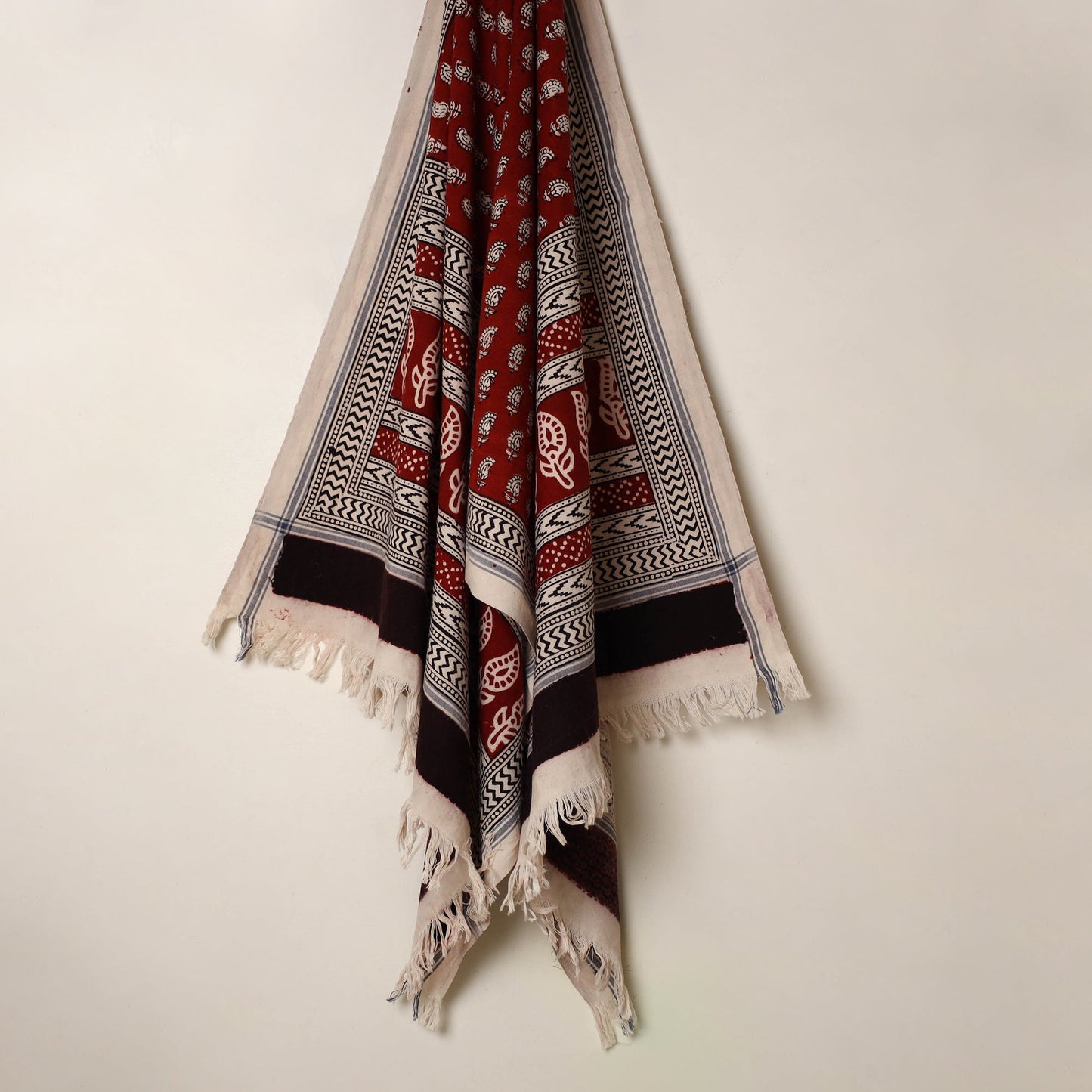 Buy Handloom Cotton Bagh Print Towel 