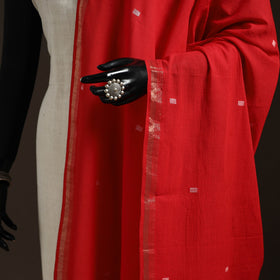 Handloom cotton bengal jamdani dupatta 29 - handcrafted