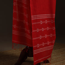 Handloom cotton burdwan jamdani dupatta 07 - handcrafted