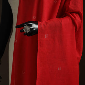 Handloom cotton burdwan jamdani dupatta 07 - handcrafted