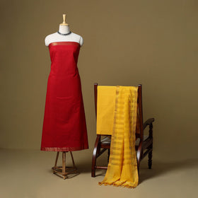 Handloom cotton mangalagiri 3pc unstitched dress material