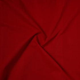 Red - handloom cotton mangalagiri fabric with zari border