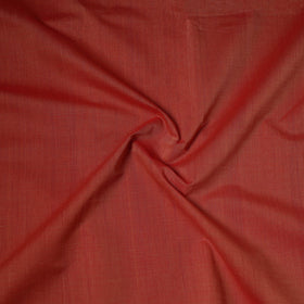 Red - handloom cotton mangalagiri fabric with zari border