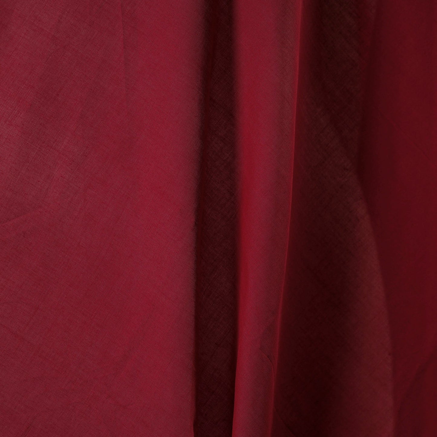 Red - handloom cotton mangalagiri fabric with zari border