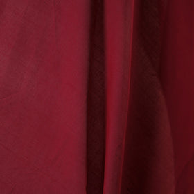 Red - handloom cotton mangalagiri fabric with zari border