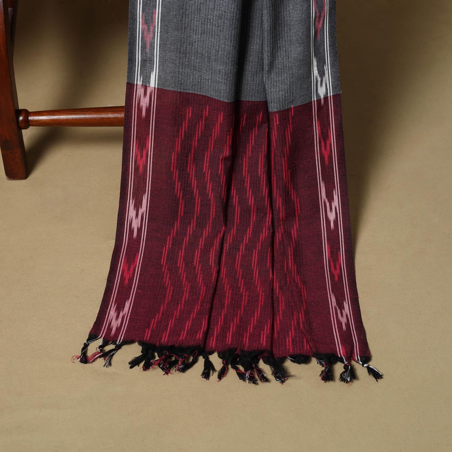 Handloom cotton pochampally ikat 3pc unstitched dress