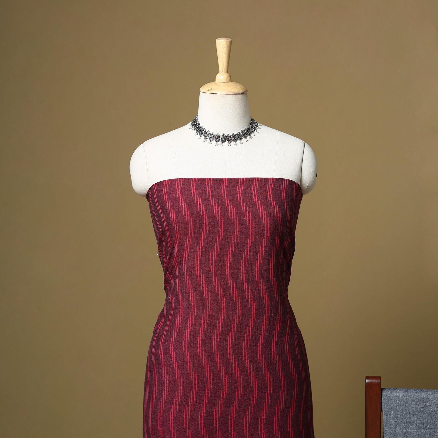 Handloom cotton pochampally ikat 3pc unstitched dress