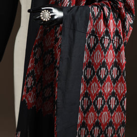 Handloom cotton pochampally ikat dupatta 10 - handcrafted