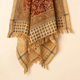 Buy Handloom Cotton Block Printed Pedana Kalamkari Towel Online