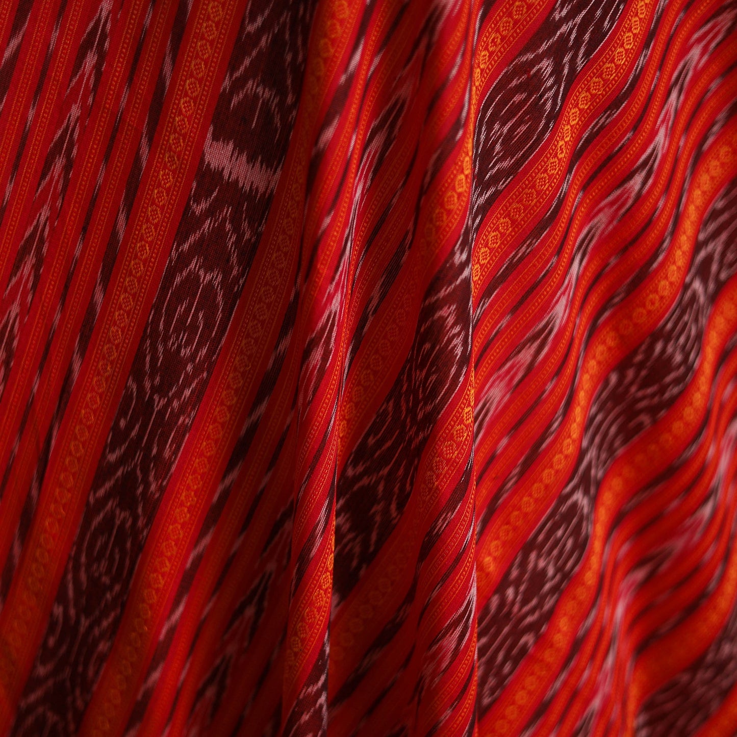 Handloom cotton sambalpuri ikat fabric 18 - handcrafted
