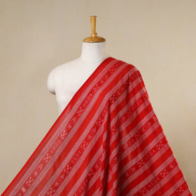 Red - handloom cotton sambalpuri ikat fabric 26