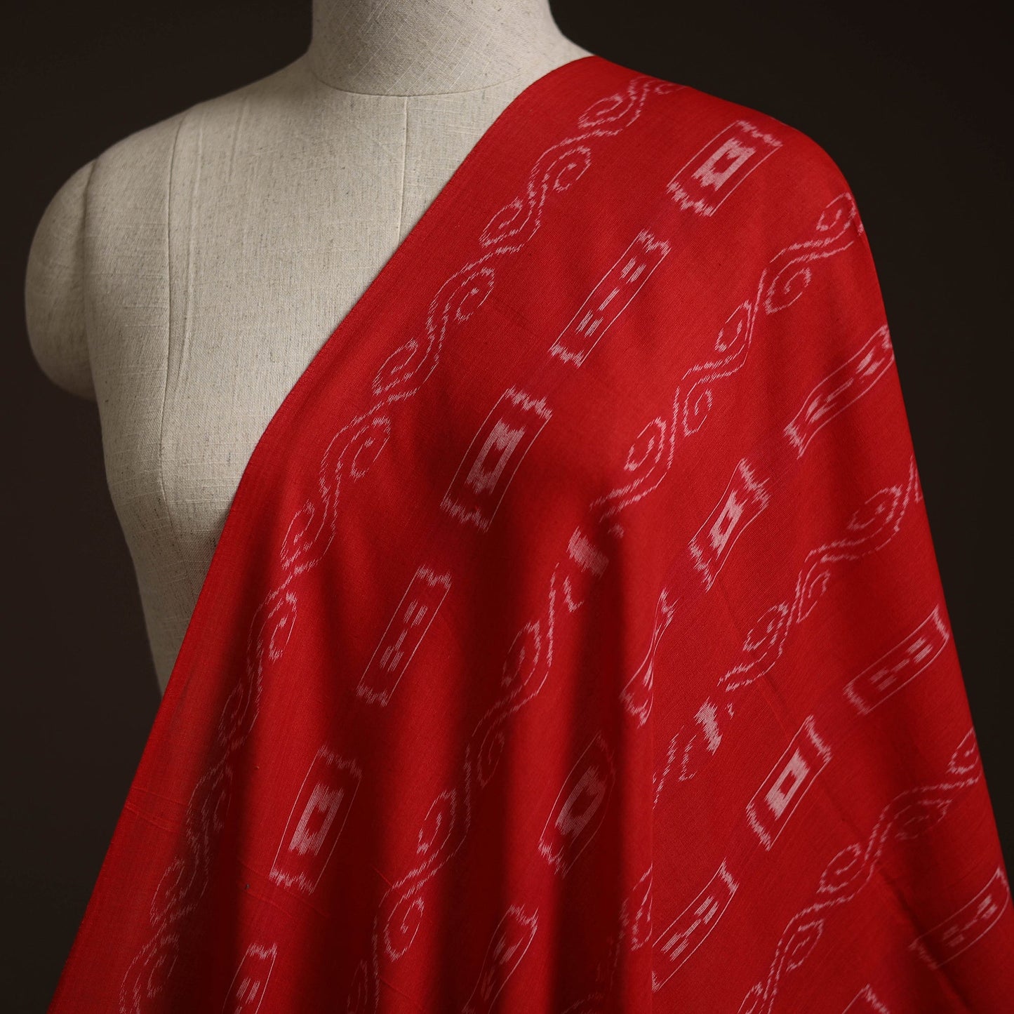 Handloom cotton sambalpuri ikat fabric 29 - handcrafted
