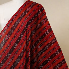 Red - handloom cotton sambalpuri ikat fabric 32