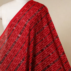 Red - handloom cotton sambalpuri ikat fabric 34