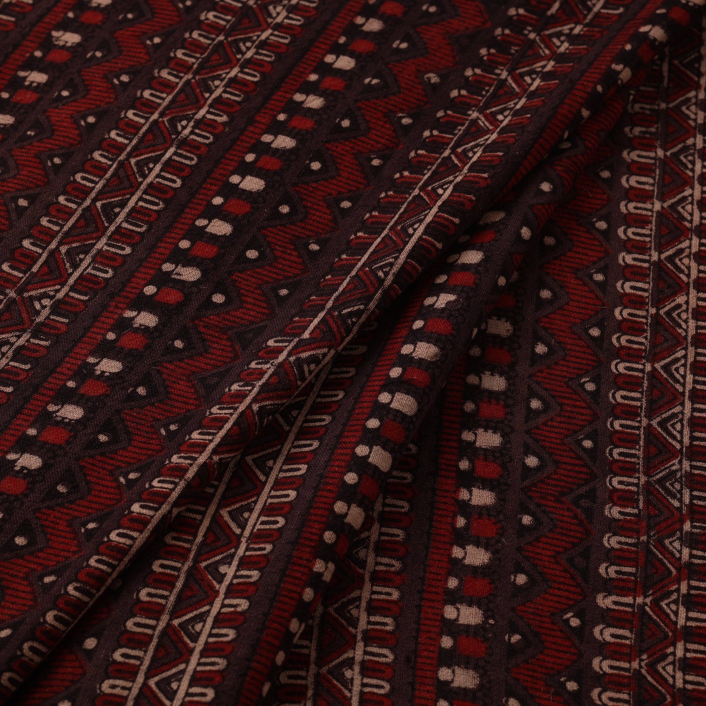 Handloom kala cotton natural dyed fabric 11 - handcrafted