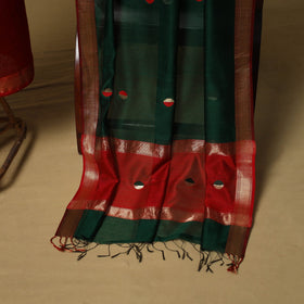 Handloom maheshwari silk buti work 2pc unstitched dress
