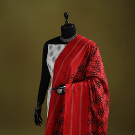 Handloom mercerised cotton pochampally ikat dupatta 19